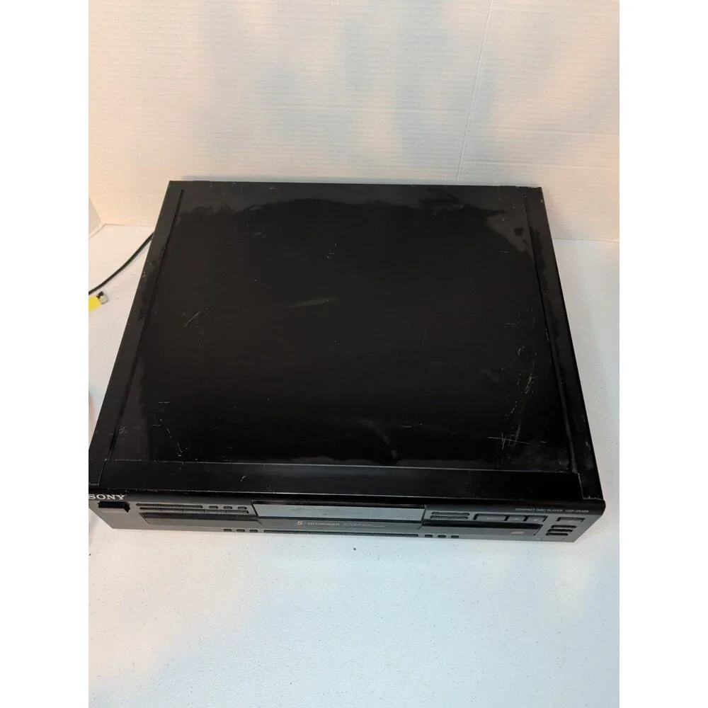 Sony CDP-CE405 5 Disc CD Compact Disc Changer Player No Remote TESTED Works Well
